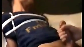 Handjob obese cum