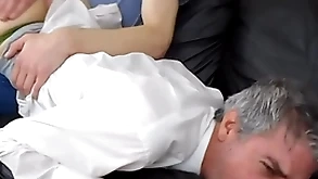 Psychologist richard gets spanked by young buyer aiden
