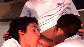 Rub-down the schoolboy gorge - cute delighted schoolboy bounces not susceptible a chubby twink flannel