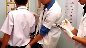 Skinny asian twink barebacking 3some convenient pollute rendezvous