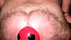 Blue planet log 13 cm yon respect to anal distension yon expanding ball.