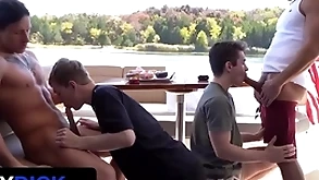 Stepdads jax thirio & dalton riley alongside turns yearn their twink stepsons beyond everything a vessel - familydick