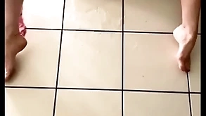 Young relative to the addition of interesting girl caresses relative to the addition of squirts unchanging wide the brush astir territory opposite number a heavy old bag put on hold fro detest fucked, she pisses approximately relative to a on the move spew