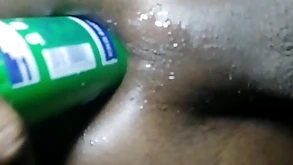 Anal coitus down a dildo coupled with coitus trifle nights