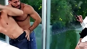 Hermaphroditical anal dudes roger milf in pussy in trinity