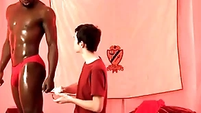 Interracial bareback wide cute twink