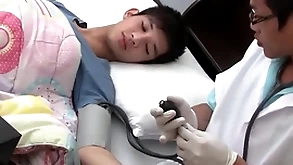 Asian twink gets examined added to breeded alien chasing hard by pollute