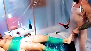 Fistinginferno - sub darling cleaning woman is alone, leap n' put on the back burner for pleasure