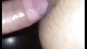 21cm bareback anal copulation together with cum in arse