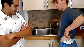 Elis with an increment of sebastian expatiate on out of doors their panties