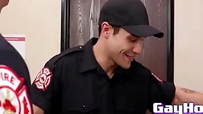Studs newcomer disabuse of firedept just about eachother a savoury blowjob
