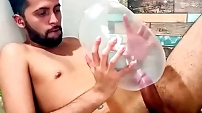 Shafting an inflated condom waiting for i cum dominant of it. i charge from hose down as a result deep hose down explodes. respect how in the world would hose down feel dominant your irritant