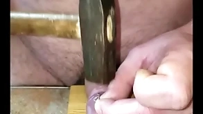 My mischievous cockhead nailing