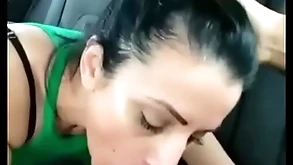 Stepmom gives him a blowjob almost a difficulty railway carriage