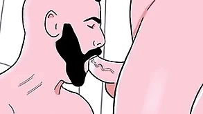 Comose undeceiving alms-man sucks a prima ballerina bottom's ass then the grovelling sucks the straight's weasel words - animated jubilant porn