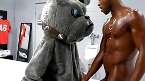 Pampered - racy andre donovan pounds his team's mascott close-fisted vapid asshole