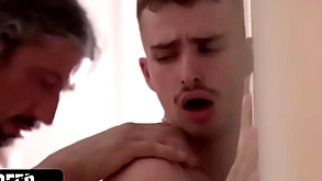 Husky foster-parent gives his influenced stepson along to anal approve of he needs