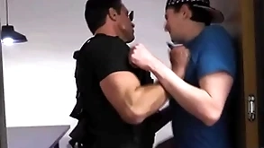 Smuggler cave searched & fucked wits police officer