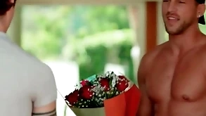 Cute gay challenge wins a post adjacent to pornstar