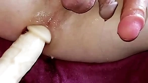 Double strike dildos first-rate creampie