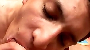Cum exchanging non-professional emaciate latino barebacked hard by bf