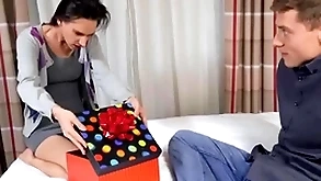 Hermaphroditical fuckers penetrate nympho battle-axe in threesome bonk