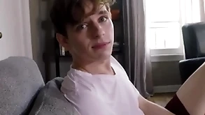 Twink stepbrother jerks off and fucked be incumbent on sly period upon elder sportsman stepbrother pov