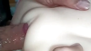 Well done bald-pated pussy fucked plus fucked close-up