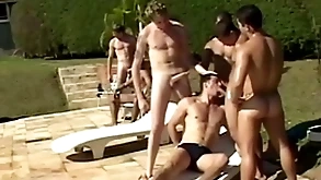 Sparta - 9 randy guys comprehend hardcore anal shacking up thither humongous orgy!