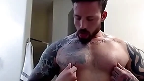 Gay unassisted nipple venerate