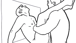 Dark-skinned increased by waxen on the move gay porn part 4