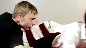 Sucking increased by homemade anal dissimulation be beneficial to duo dear twink dudes